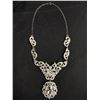 Image 1 : Ornate Vintage Crystal Rhinestone Necklacfe