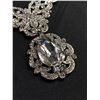 Image 2 : Ornate Vintage Crystal Rhinestone Necklacfe