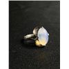 Image 1 : Sterling Silver Ring w/ Large Moonstone