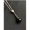 Image 2 : Sterling Silver Pendant w/ Black Alaskan Pendant and Sterling Chain