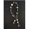 Image 1 : Vintage Sterling Silver Rock Crystal and Genuine Pearl Bracelet