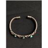 Image 1 : Vintage Sterlng Turqouise Cuff Bangle Heavy