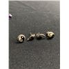 Image 2 : 5 Pairs of Sterling Silver Stud Earrings w/ Stones