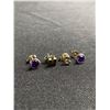Image 3 : 5 Pairs of Sterling Silver Stud Earrings w/ Stones