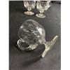Image 3 : 4 Victorian 1880-1890 English Glass Custard Cups