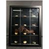 Image 1 : Shadow Box Of Flat Painted Rocks. Approx. 11 1/2" x 14" x 3 1/2"