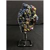 Image 1 : 6.5" Amethyst Titanium Aura On Stand MSRP $590.00
