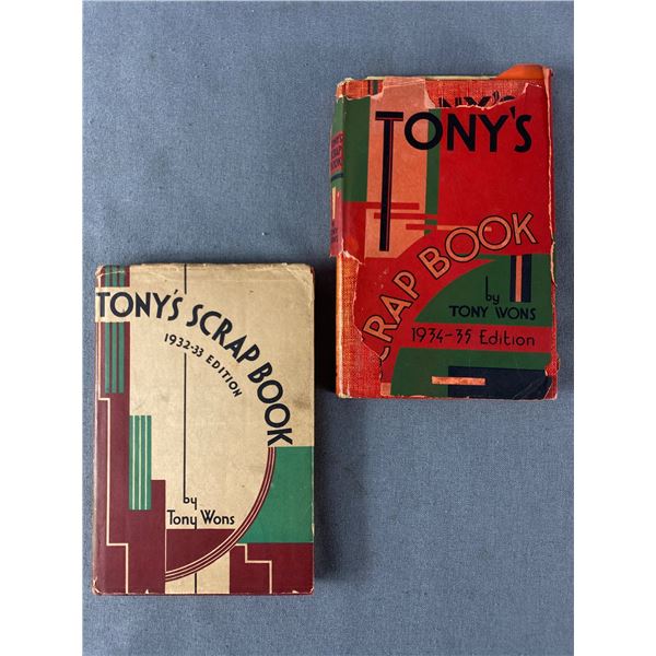 1932-33 & 1934-35 Editions Of Tony's Scrap Book By Tony W