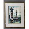 Image 1 : Framed Reproduction From Original Watercolour By J. Butcher, Saltspring Island, BC. Approx. 11" x 14