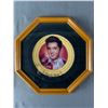 Image 1 : Hexagon Wood Framed Ltd Ed Elvis Collector Plate "Teddy Bear"