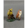 Image 2 : Owl Décor Lot. Resin, Smallest Is Stone, Largest Is Metal,