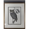 Image 1 : Framed Ltd Ed. 368/500 "Great Horned Owl VIII" By John Paul Lavand. COA Included. Approx. 17" x 14"