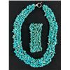 Image 1 : Chunky Turqouise Necklace Streter Bracelet