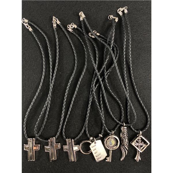 Leather Necklace Lot