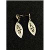 Image 1 : Antique Carved Mother of Pearl Earrings