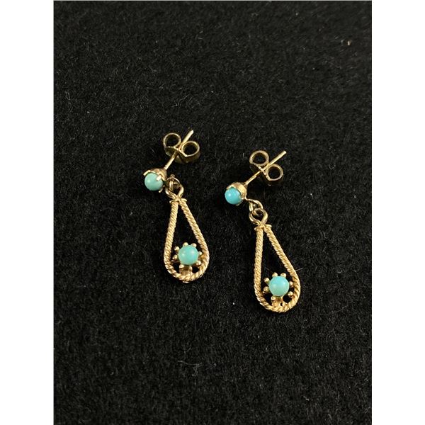 Antique Turqouise Drop Earrings