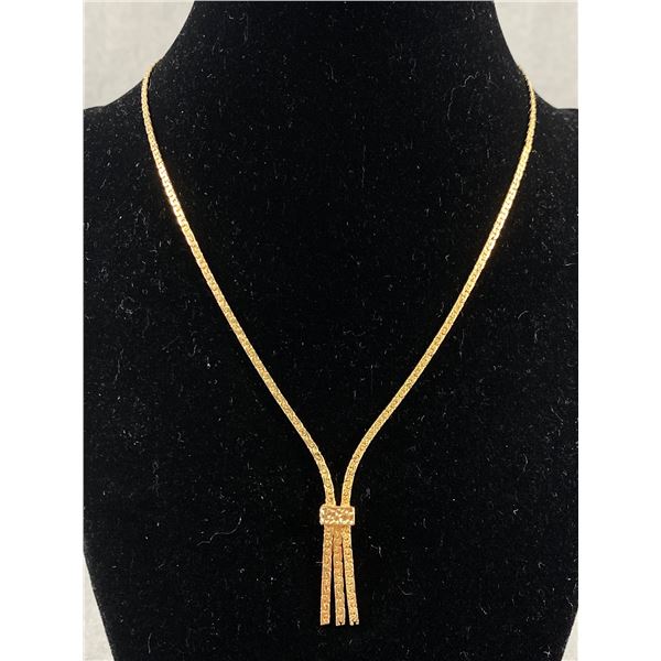 Gold Tassel Necklace Design
