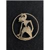 Image 1 : Sterling Inlaid Cut Out Brooch Antique