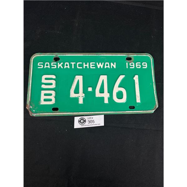 1969 Saskatchewan License Plates