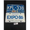 Image 1 : 1986 Expo 86 BC License Plate