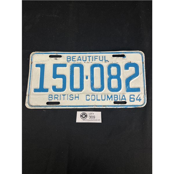 1964 BC License Plate