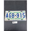 Image 1 : 1987 New Brunswick License Plate, Hard to Find