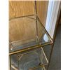 Image 3 : Metal Framed Glass 5 Shelving Display Unit. NO SHIPPING. Approx. 74"H