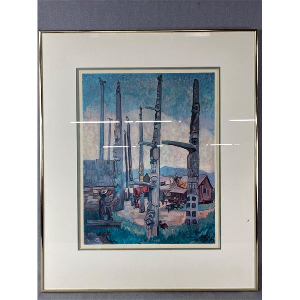 Framed Emily Carr Print "Kitseukla" Approx. 23" x 28"