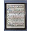Image 1 : 1942 Framed Cross Stitch "The Lord's Prayer" Approx.15" x 19"