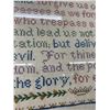 Image 2 : 1942 Framed Cross Stitch "The Lord's Prayer" Approx.15" x 19"