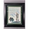Image 1 : Framed Print "Bear Pole - Haida Gwaii" By Patrick McGuire, Skidegate B.C. Approx. 20 1/2" x 24 1/2"
