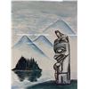 Image 2 : Framed Print "Bear Pole - Haida Gwaii" By Patrick McGuire, Skidegate B.C. Approx. 20 1/2" x 24 1/2"