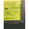 Image 2 : Framed David Shepard Hay Field Landscape Picture. Approx. 21" x 31 1/2"