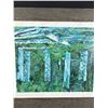 Image 2 : Framed Vintage Totem Poles Oil Painting On Board By T.White, Ninstints, Haida Gwaii. Approx. 22" x 2
