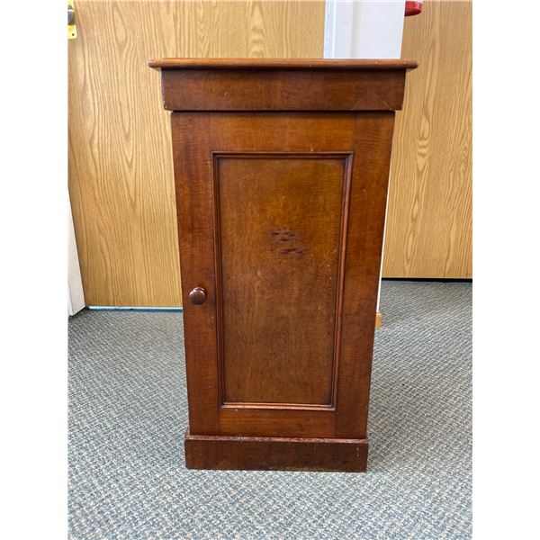 Wood Storage Cupboard. Approx. 30 1/4" H x 16" x 16"