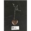 Image 1 : Unique "Wooden Heart" Pendant and Chain
