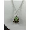 Image 2 : Sterling Silver Pendant and Chain Native American Paw Design