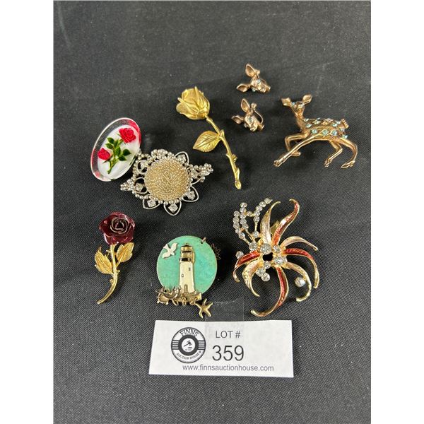 Lot of Very Nice Vintage Ladies Brooches