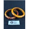 Image 1 : Pair of Designer L + P Denmark Bangles