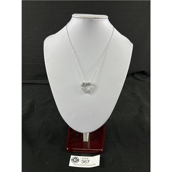 Sterling Silver Heart Pendant w/ Sterling Chain