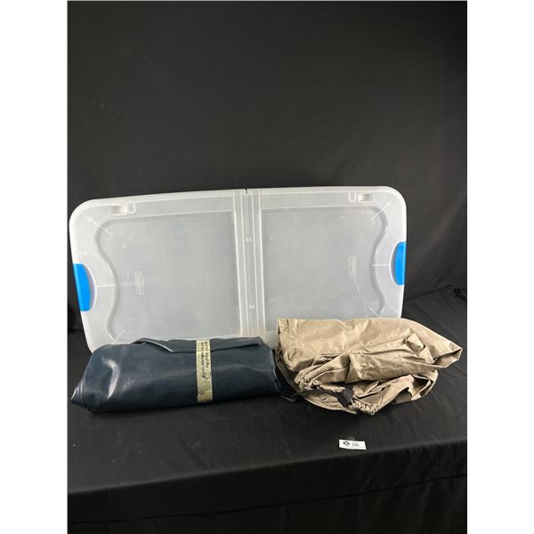 Sterlite Underbed Storage Box w/Wheels, Full Size Mobility Scooter Cover & Other Cover