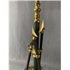 Image 3 : 2 Unique Metal Black & Gold Lamps w/ Arrow Accents & Black Lamp Shades. Approx. 30" H w/Finial