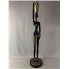 Image 1 : Heavy Metal African Woman Figurine. NO SHIPPING Approx. 37" H