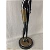 Image 3 : Heavy Metal African Woman Figurine. NO SHIPPING Approx. 37" H