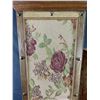 Image 2 : 2 Vintage Wood Fabric Covered Pedalstals w/ Metal Tack Accents. Approx. 24" & 32" H