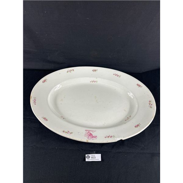 A Very Scarce (Circa 1900-1910) Leondards Cafe Vancouver Platter (As Is)