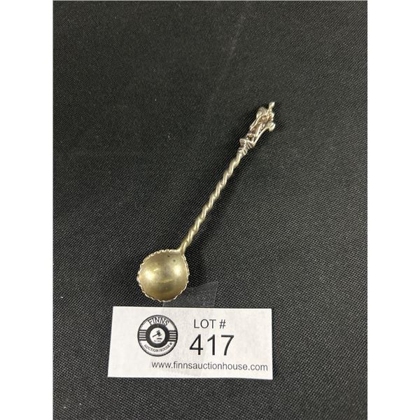 Lovely 1800s Victorian English Hazemarked Figure Top Spoon