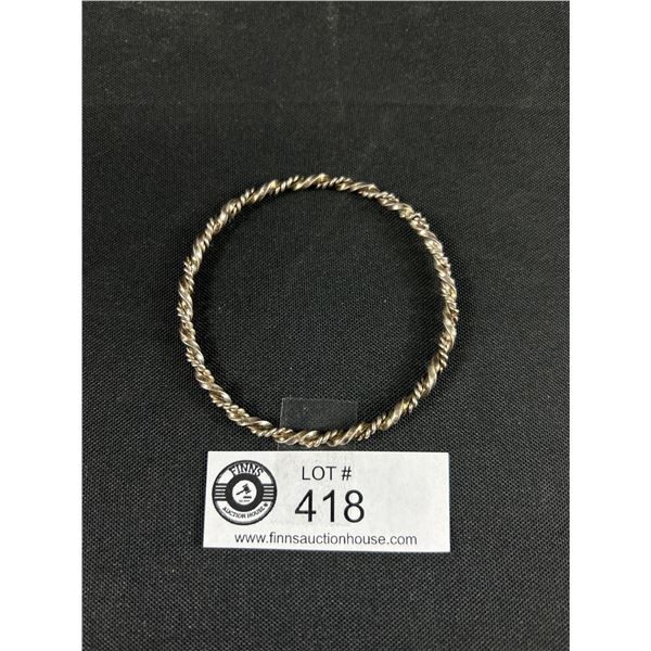 Sterling (Tested) Twisted Rope Bangle