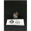 Image 1 : A Fabulous Sterling Marcasite + Ruby? Dolphin Ring