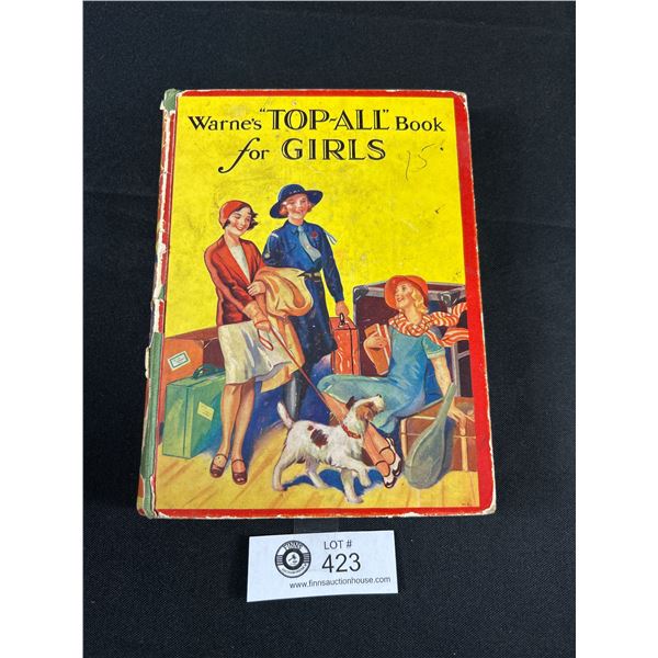 1920s - 30s Book "Warners Top All Book for Girls"